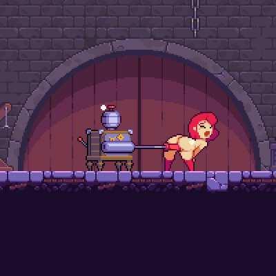 Scarlet enjoying the miracle of steam power