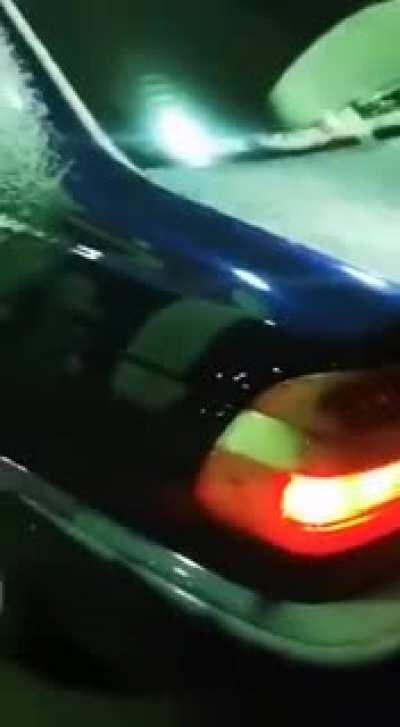 Кот захватил тачку