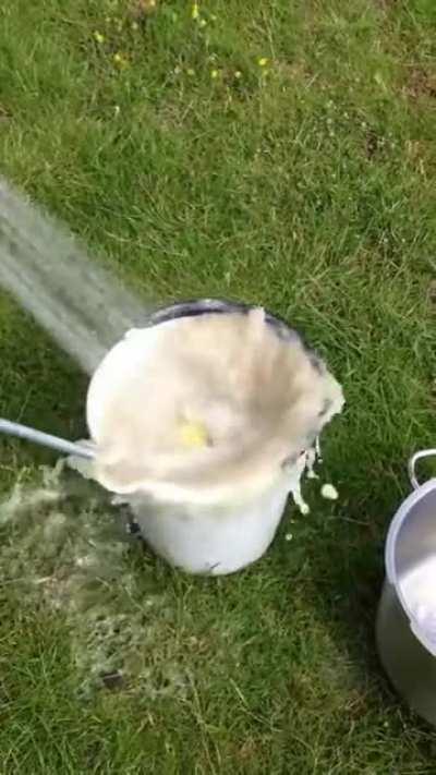 How to peel a lot of potatoes the fast way.