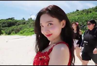 Bright smiling Nayeon