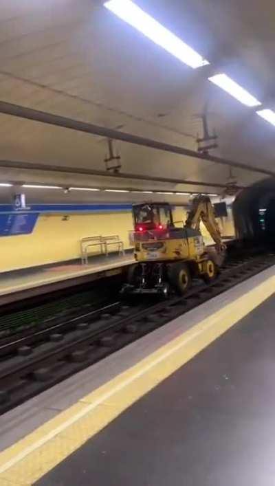 me when I try to drive a tractor in subway 🚇
