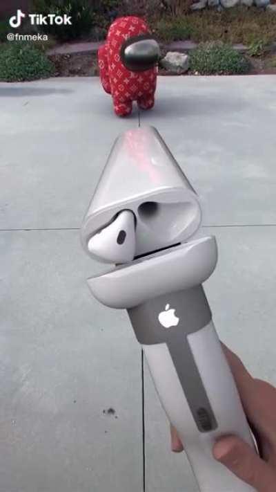 Blursed airpod shotgun