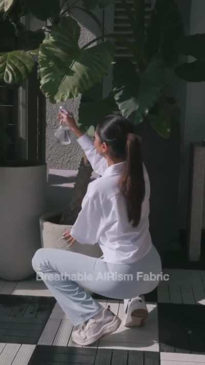 Radz in Uniqlo Active Gym wear