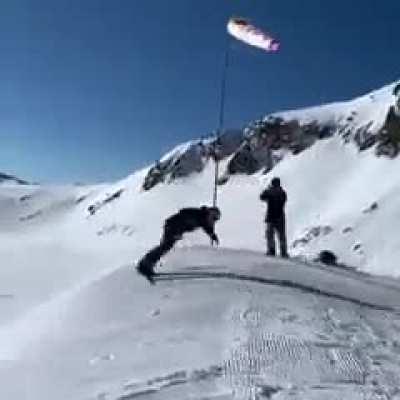 Marcus Kleveland spins on and corks off the knuckle of this jump