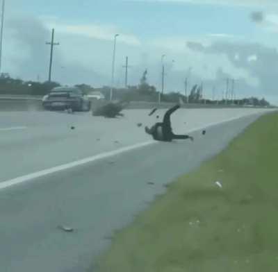 When I show off while racing a car!