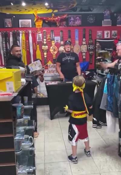 This kid didn’t meet Hulk Hogan, Hulk Hogan met him. RIP Hulk!