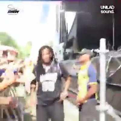 ASL interpreter turning up at a rap show