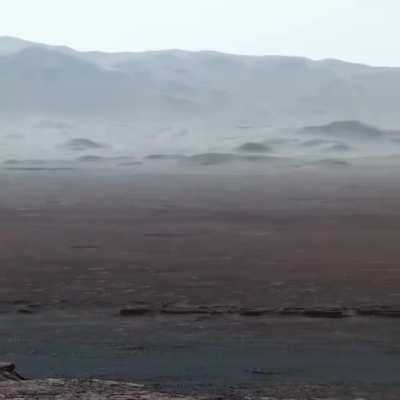 The surface of Mars, captured by the Curiosity rover.