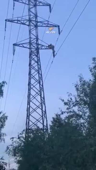 Пьяный, пьяный ежик влез на провода