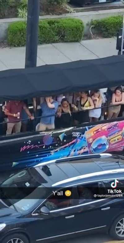 Throw a can at a car, get one back in the face