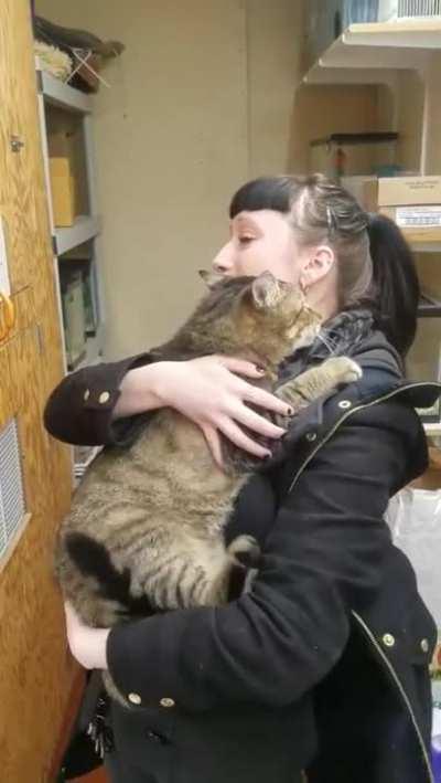 Lucky human being adopted. Instantly!