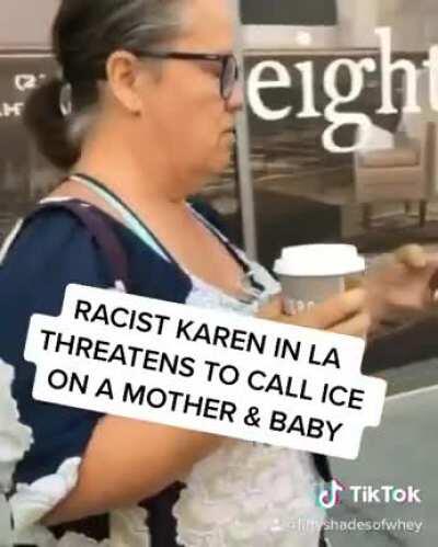 Racist woman in Los Angeles got confronted by an observer yesterday