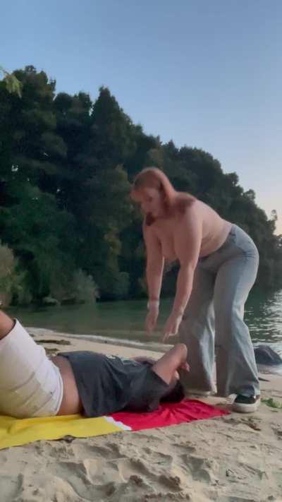 Sitting on his face with those views...🤭