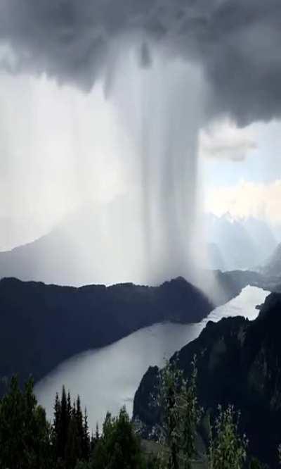 A microburst at Millstatt in Austria