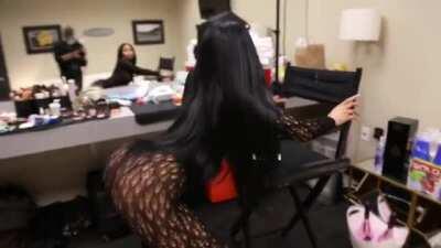 Twerking in a Black Thong