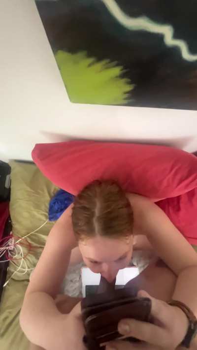 Helping her scroll socials