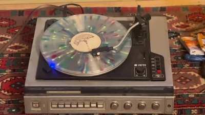 Ruler of Everything on an old soviet vinyl player