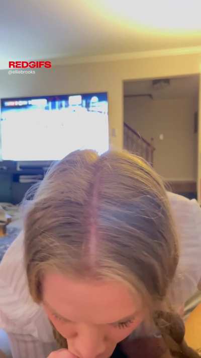 Letting my boss use my throat