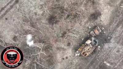 RU POV: Destruction of armed vehicle with drone drops and UA infantry, Vremevsky sector 📢 LOUD VOLUME