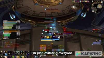 Me attempting first time Raszageth completely blind in LFR