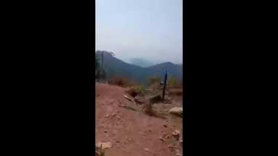 (Myanmar/Burma) Karen National Liberation Army (KNLA) and PDF launching rifle grenades and mortars at Junta positions (February 20-23)