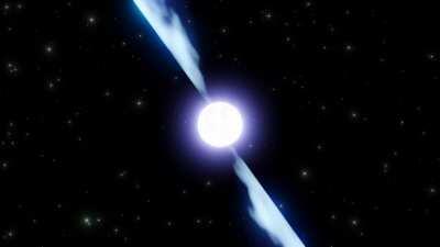 I created a (mostly) scientifically accurate render of a neutron star for a project