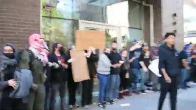 Protesters Protect Store