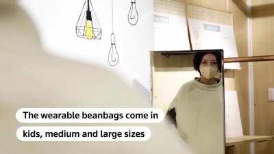 Wearable beanbag makes you look like Mr. Potato Head