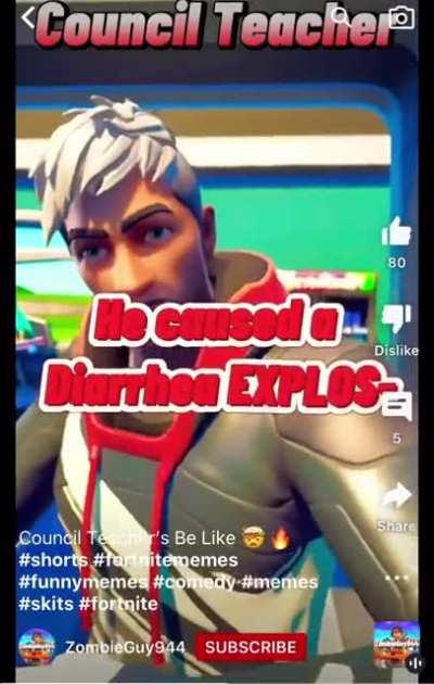 This man forgot to take his chlorpromazine