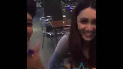 She was not Happy to have Her Titty Pulled Put