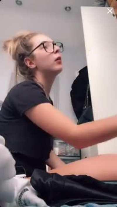 UK Glasses girl