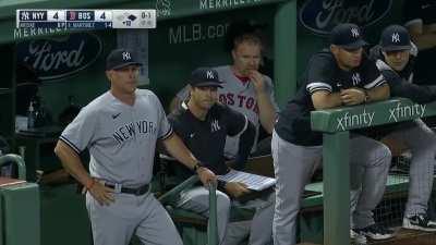Bostonian savors delicious stroopenwafel in New York dugout as the Yankees melt down in the bottom of the 10th
