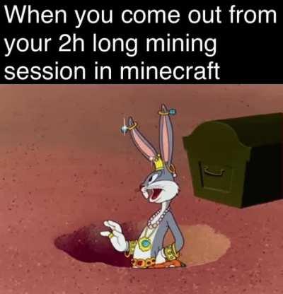 Covered in ores and stone