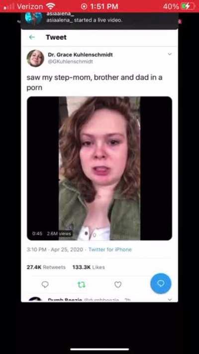 Finding your step-mom, brother, and dad in a porn