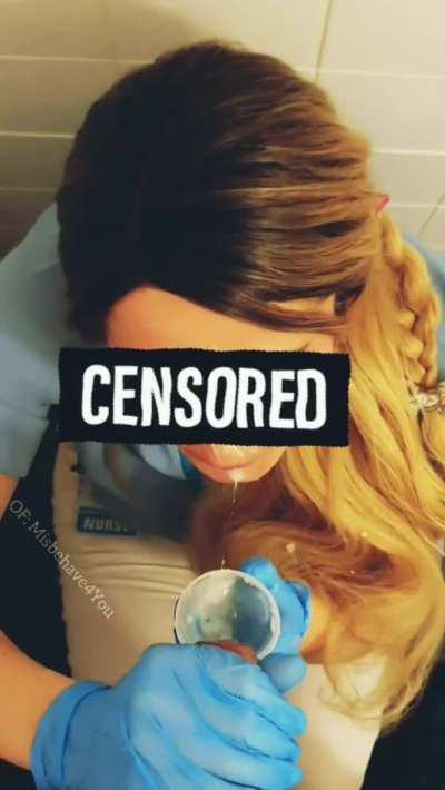 We got CAUGHT..Interrupted cumshot facial at the sperm bank