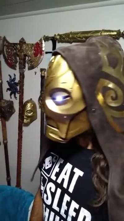 The full dragon priest mask and Hood mark one. [Self] 100% handmade by me. Stay tuned there is a lot more to come