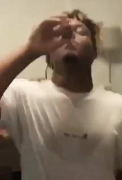 Watch the cap👀😂