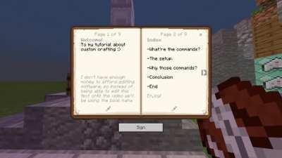 As requested, a tutorial to having custom crafting! [Bedrock]