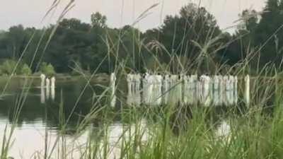 More footage of Sunday Service. Courtesy of my friends sister who lives near by in GA.