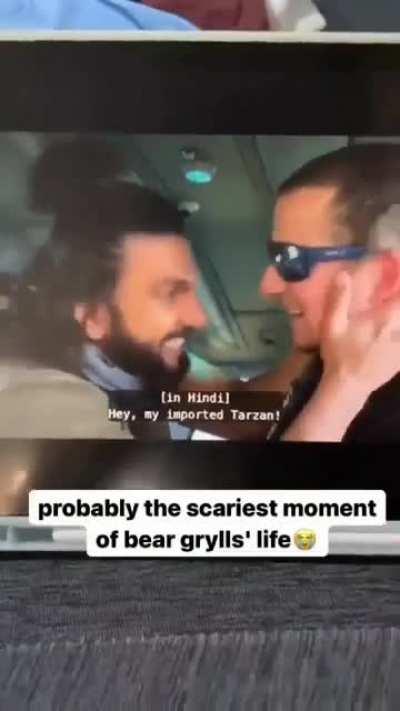 Ranveer singh kissing bear grylls