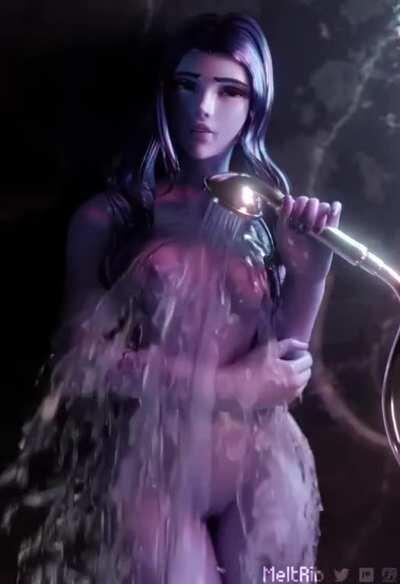 Widowmaker in the shower (meltrib) [Overwatch]