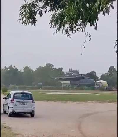 Tarp vs Military Helicopter