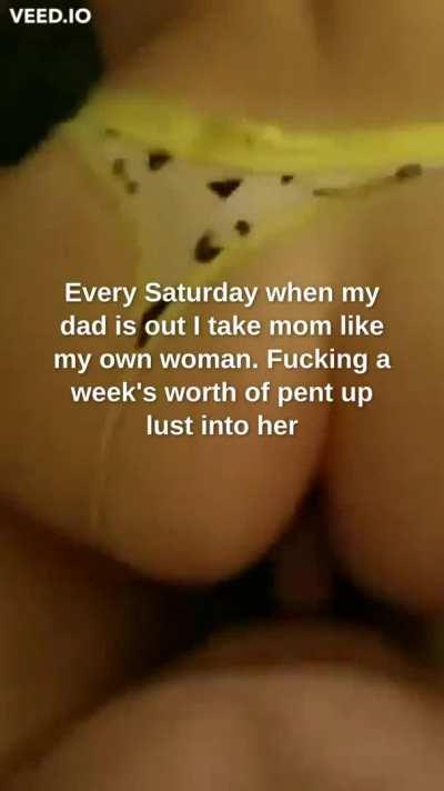 Doggystyle MILF Mom Son Taboo Thong Porn GIF by saberkazumi