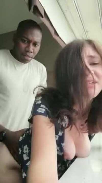 Brotha pounding her hard !!