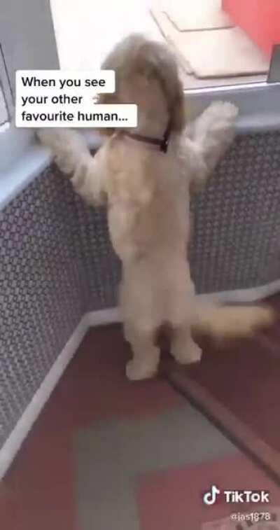 When you see who you love come near you !!!!!