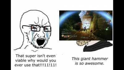 Hahaha big hammer go smash!