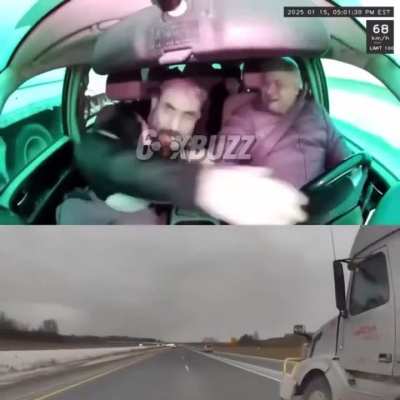 Man tries to crash Uber driver's car