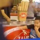 Child has had enough of vendor's shenanigans