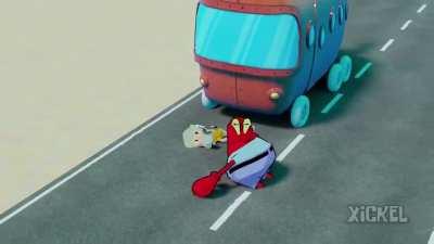 Oh no. Our squidward, he's broken.