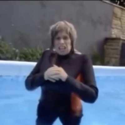 I mean, she already looks like a fish so she's got that going for her